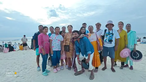 Group time by the sea
