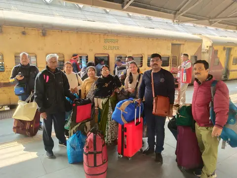 The journey begins, at the station